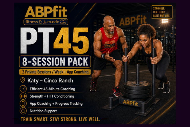 PT45 Min. x 8 Sessions in 1-Month | 2 PT Sessions per Week X 8 Month + App Online Coaching