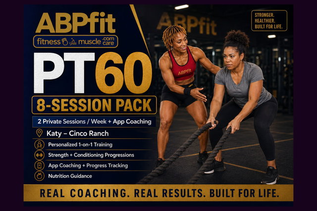 PT60 | 8-Session Pack (Monthly): Weekly 1-on-1 Training + App Coaching