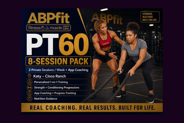 PT45 Min. x 8 Sessions in 1-Month | 2 PT Sessions per Week X 8 Month + App Online Coaching