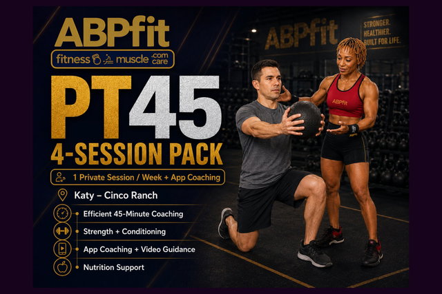 PT45 Min. x 4 Sessions in 1-Month | 1 PT Sessions per Week X 1 Month + App Online Coaching