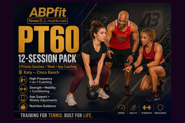 PT60 | 12-Session Pack (Monthly): Weekly 1-on-1 Training + App Coaching