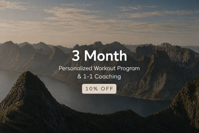 3 Month Personalized Workout Program & 1-1 Coaching