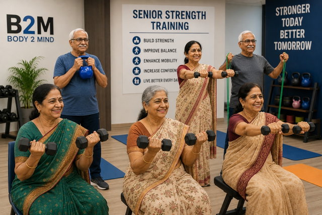 Senior citizen strength training classes
