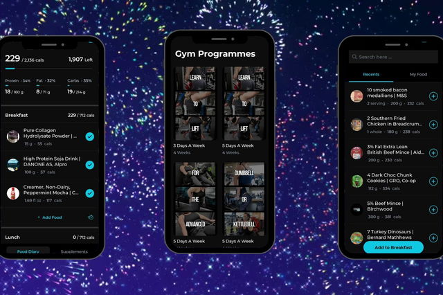 Calorie & Macro Tracking, Workouts & Recipes
