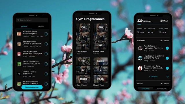 Calorie & Macro Tracking, Workouts & Recipes