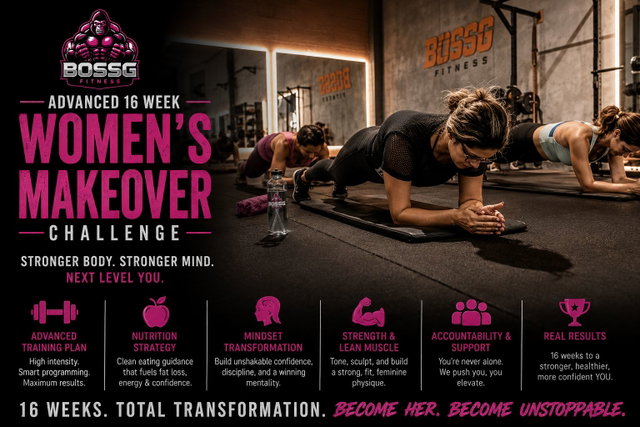 Advanced 16 Week BossG Fitness Women's makeover Challenge