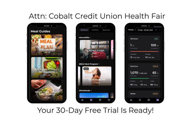 Cobalt CU Health Fair 30-day FREE Trial