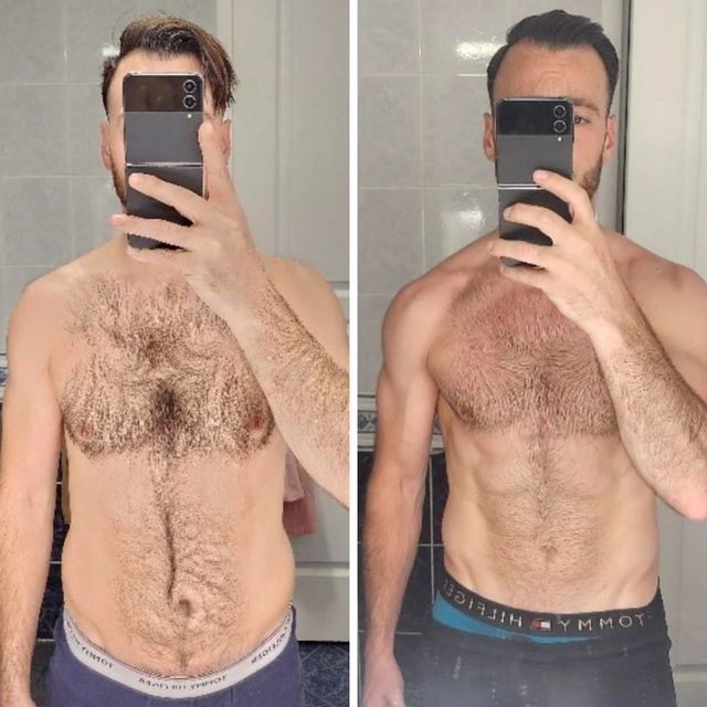 Transformation before after