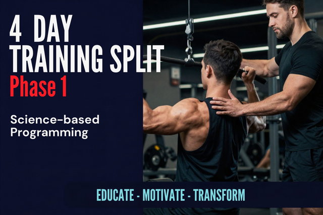4 Day Training Split Program (Phase 1)