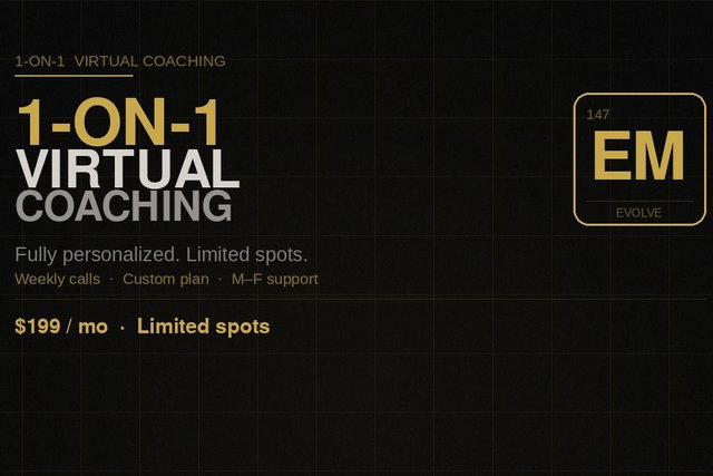 1 on 1 Virtual Coaching