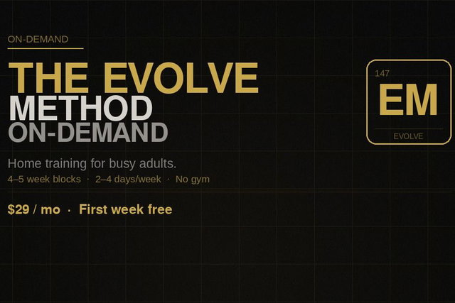 The Evolve Method On-Demand