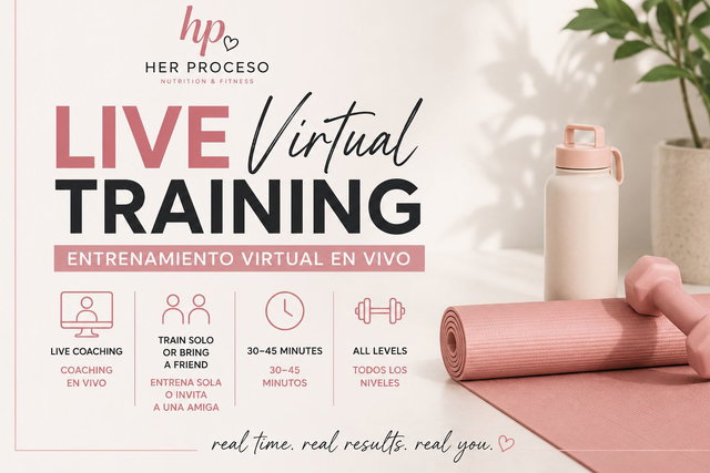 Live Virtual Training | Entrenamiento Virtual en Vivo