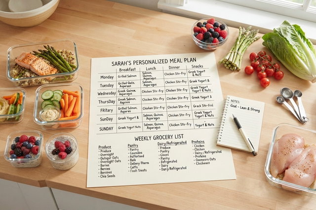 Single Personalized meal plan.