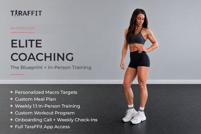 ELITE COACHING: Weekly In-Person Training, Macros, Meal Plan, and Workouts