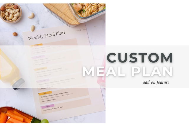 CUSTOM MEAL PLAN (add on to Macro Coaching)