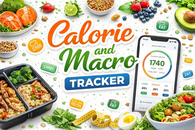 Calorie & Macro Tracking, Workouts & Recipes